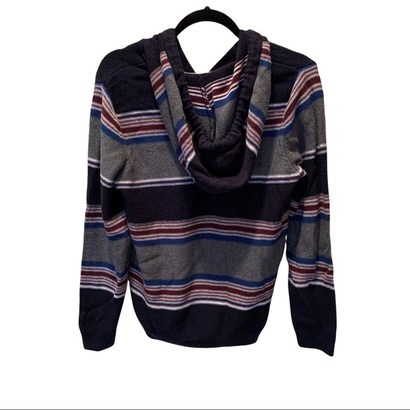 Urban Pipeline Striped Knit Hooded Sweater - Picture 2 of 6